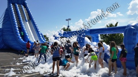 water slide foam parties